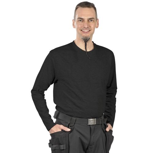 Long-Sleeve T-Shirt River Black in the group Workwear / Clothing / Workwear at Sagro.se (PAT177T)