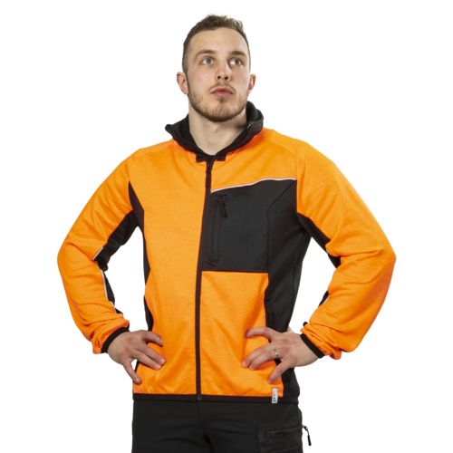 Fleece Jacket Stretch Cayden Orange/Black in the group Workwear / Clothing / Workwear at Sagro.se (PAT190O)