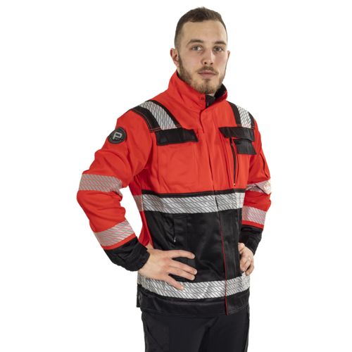 Warning Jacket Granite Class 2 En20471 Red/Black in the group Workwear / Clothing / High-Visibility Clothing at Sagro.se (PAT548P)