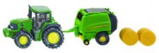 John Deere with round bale press  1:87