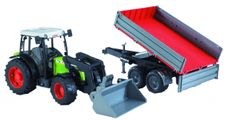 Claas Nectis 267F with front loader and tipping trailer 1:16