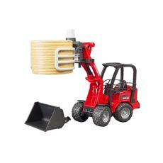 Schaffer 2034 with bale gripper and 1 round bale 1:16