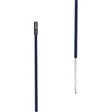 PVC Plastic Post Black, 0.50M + 0.20M Point (10 pcs)