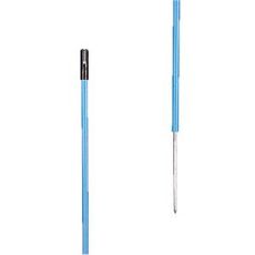 PVC Plastic Post Blue, 1.35M + 0.20M Point (10 pcs)
