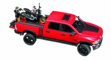 RAM 2500 Power Wagon with Scrambler Ducati Desert Sled and figure 1:16