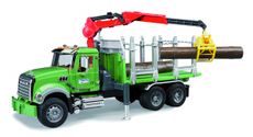 Mack Granite timber truck with crane and 3 logs 1:16