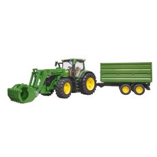 John Deere 7R 350 with loader, trailer
