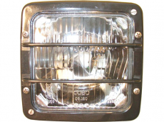 Headlight Halogen 140x140mm 12/24V