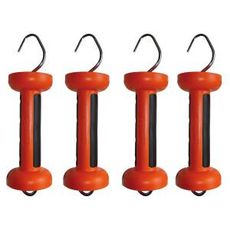 Soft touch gate handle, wire/rope (orange) (4 pcs)