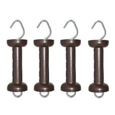 Soft touch gate handle, wire/rope (terra) (4 pcs)