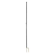 PVC deer post Black, 19mm - 2.00m (10 pcs)