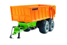 Tandem trailer double axle with battery 1:32