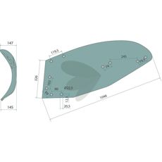 Turning disc Left Kverneland