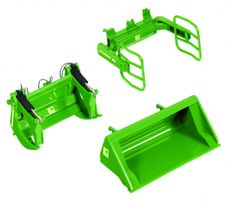 Accessory set for front loader, set A JD green 1:32