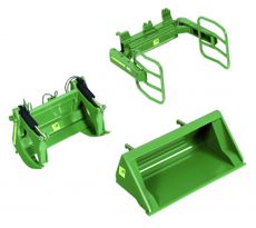 Accessory set for front loader - set A "Bressel & Lade" green 1:32