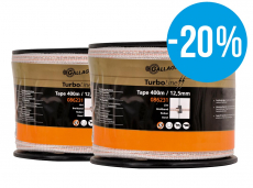 Duopack TurboLine tape 12.5mm white 2x400m