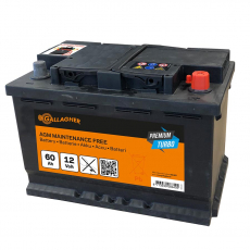 Premium Turbo Battery AGM 12V/60Ah - 242x175x190