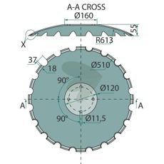 Disk 510 X 5 - 78106756