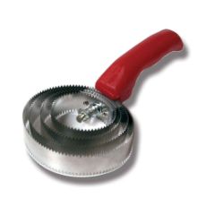 Grooming scraper round