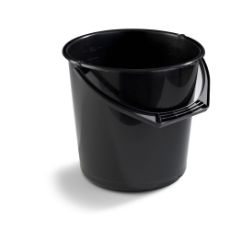 Bucket 10 liters black