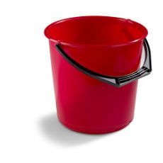 Bucket 10 liters red