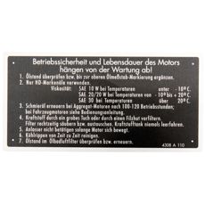 Type plate