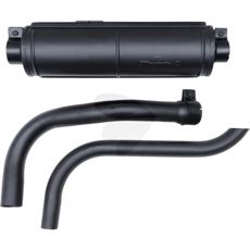 Silencer with pipe