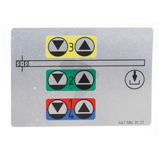 LGF decal Hydraulic connections front