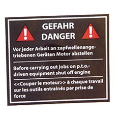 LGF decal Information sign