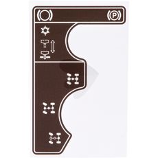 LGF decal Handbrake, starting aid, four-wheel drive, brown