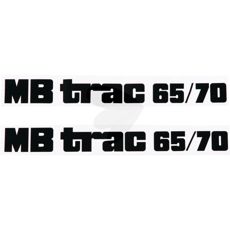 Decal set Engine hood, MB Trac 65/70 left and right