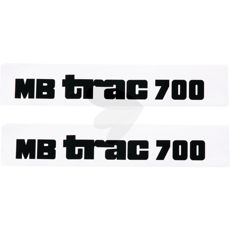 Decal set Engine hood, MB Trac 700 left and right Center switch