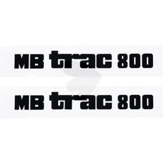 Decal set Engine hood, MB Trac 800 left and right Center switch