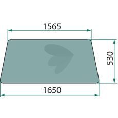 Windshield Straight Cab Open Window