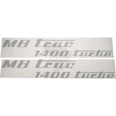 Decal set MB Trac 1400 turbo, olive green, left and right