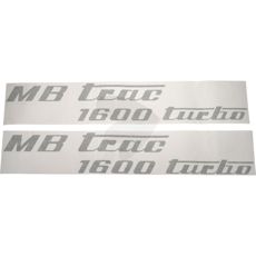Decal set MB Trac 1600 turbo, olive green, left and right