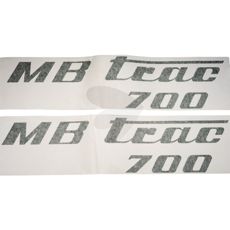 Decal set MB Trac 700, olive green, left and right