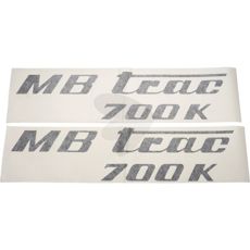 Decal set MB Trac 700 K, black, left and right