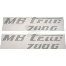 Decal set MB Trac 700 G, olive green, left and right