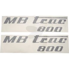 Decal set MB Trac 800, black, left and right