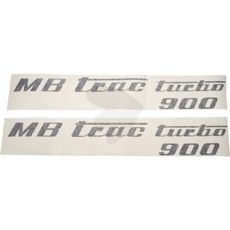 Decal set MB Trac turbo 900, black, left and right
