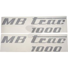Decal set MB Trac 1000, black, left and right