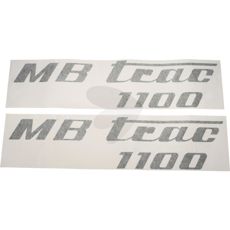 Decal set MB Trac 1100, olive green, left and right