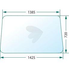 Fixed clear windshield