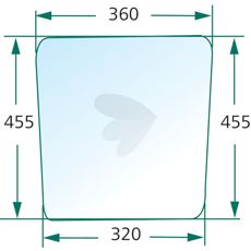 Clear lower window front and back