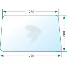 Fixed clear windshield