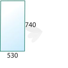 Door window clear