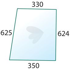 Door window rear clear