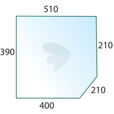 Door window bottom clear