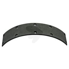 Brake pad 70 x 6.4 x 372 mm, 10 holes Drum  350 mm